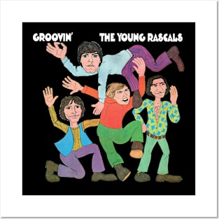 Groovy Retro Soul Rascal Band Tees for Classic Music Lovers Posters and Art